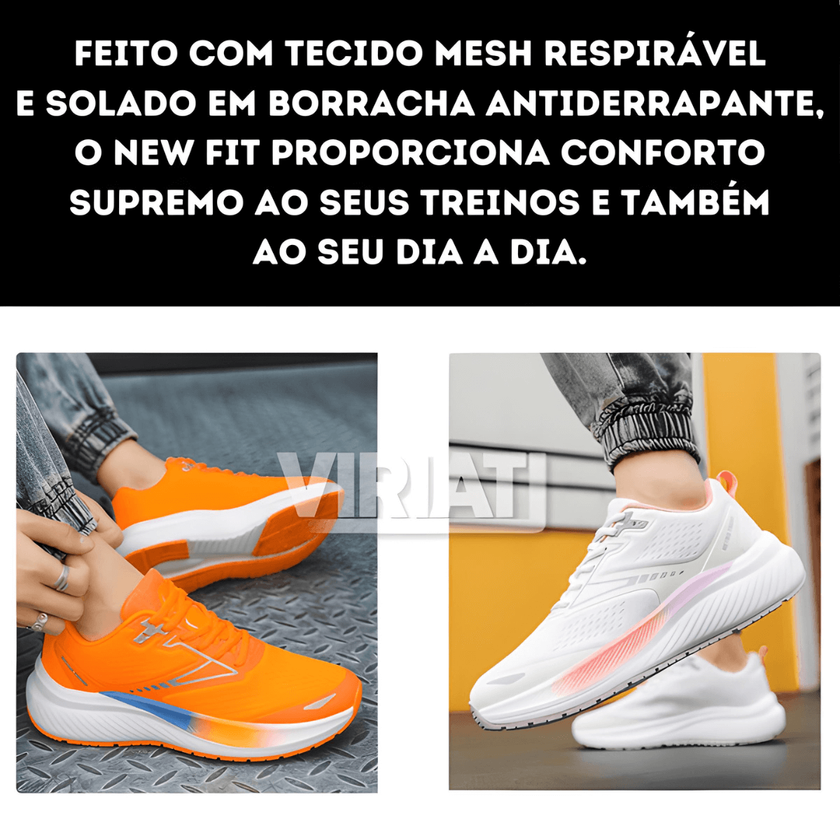 Tênis Masculino Academia New Fit Viriati